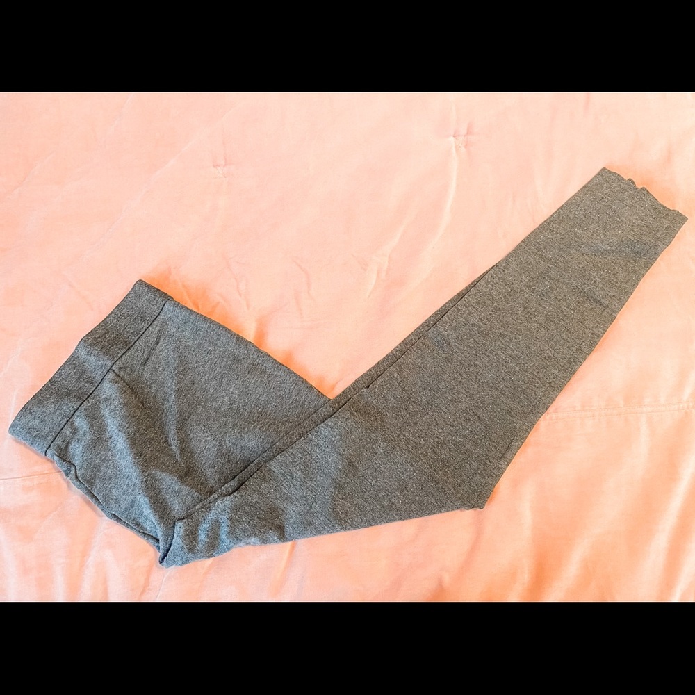 Loft Gray Leggings with subtle sparkle-size 10
